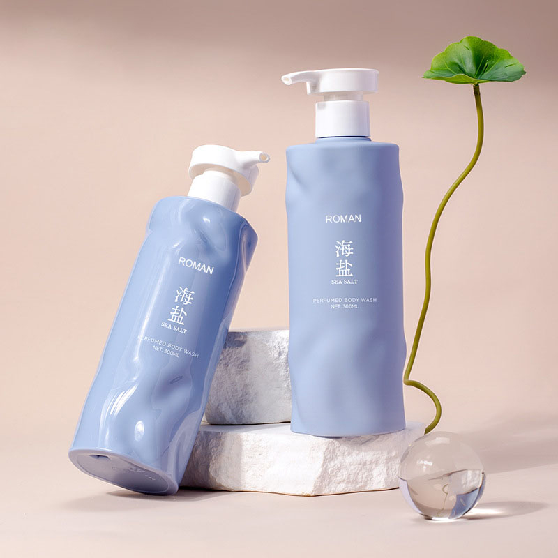 Dispenser per gel doccia shampoo da 300 ml, flacone per pompa per lozione per la pulizia del viso, balsamo per capelli