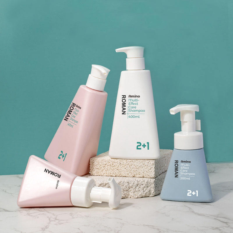 Triangolo 200ml 400ml PET Detergente viso Schiuma Mousse Pompa Bottiglia Bottiglia di schiuma di plastica Dispenser di sapone liquido