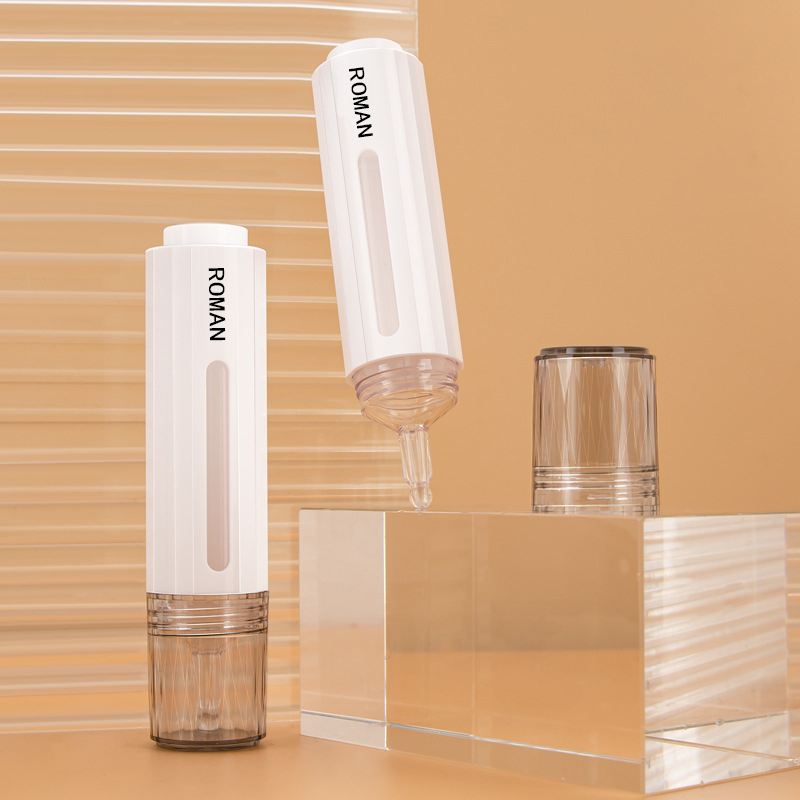 Flacone airless a forma di siringa con tubo per iniezione di crema cosmetica per siero per occhi da 15 ml
