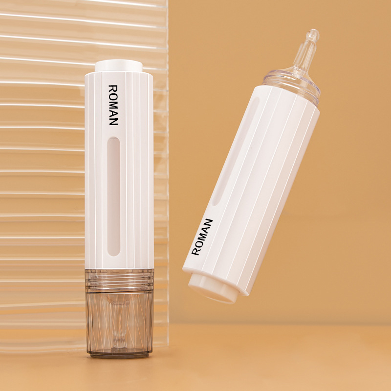 Flacone airless a forma di siringa con tubo per iniezione di crema cosmetica per siero per occhi da 15 ml Flacone airless a forma di siringa con tubo per iniezione di crema cosmetica per siero per occhi da 15 ml