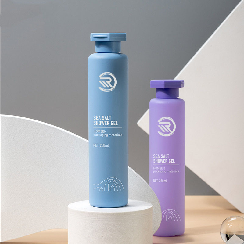 Bottiglia di lozione tonica per olio per capelli per il corpo, contenitore cosmetico rotondo da 250 ml con tappo