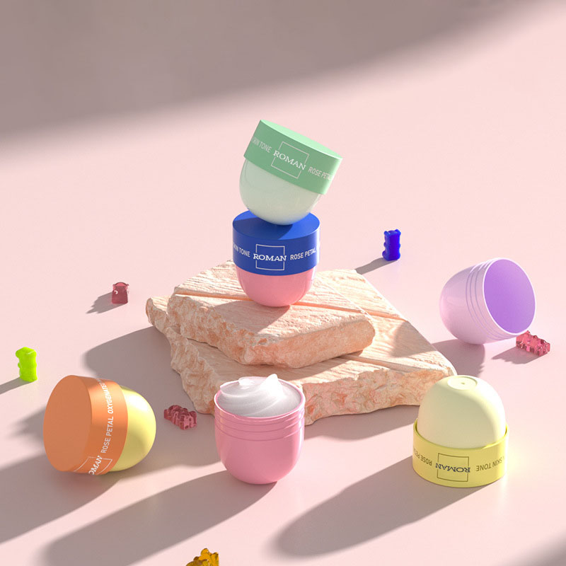 Barattoli di crema di plastica rotondi vuoti da 50 ml Bottiglie a bocca larga da 50 g Contenitori per imballaggi cosmetici per scrub viso da 50 g