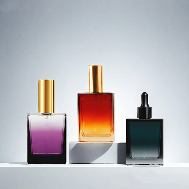 Flacone contagocce Flacone per siero Flacone per lozione cosmetica in vetro per la cura della pelle. Flacone per lozione per serigrafia