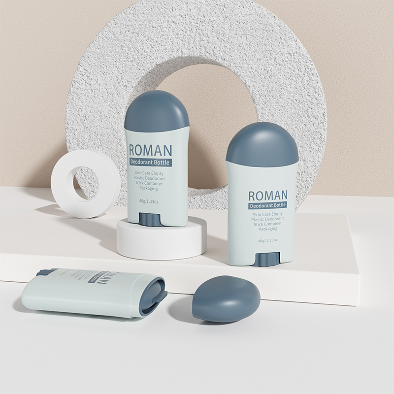 Confezione di deodorante in plastica per tubo contenitore in stick per protezione solare roll-on twist up in plastica vuota da 75 ml Confezione di deodorante in plastica per tubo contenitore in stick per protezione solare roll-on twist up in plastica vuota da 75 ml