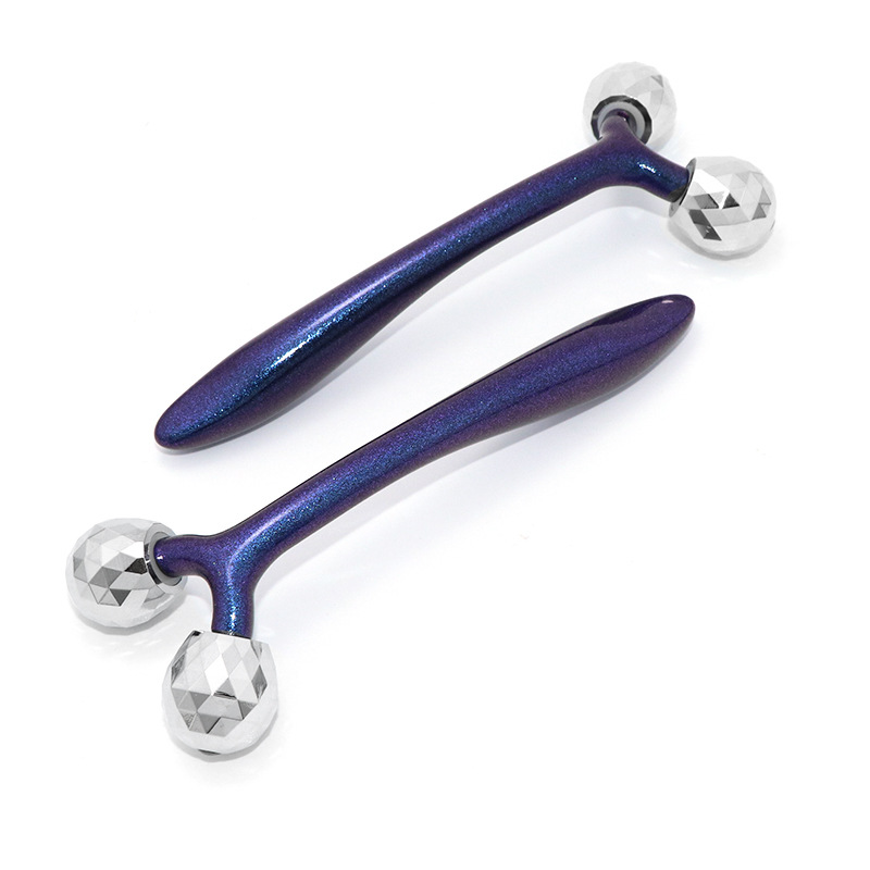 Massaggio 3D a forma di Y Beauty Bar Lifting facciale portatile Cura della pelle antietà Rullo viso in metallo dorato 24k Massaggio 3D a forma di Y Beauty Bar Lifting facciale portatile Cura della pelle antietà Rullo viso in metallo dorato 24k