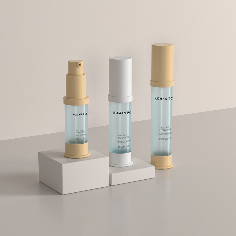 Flacone con pompa airless satinato da 15 ml 30 ml 1 oz Cilindro blu a forma sottile Cilindro alto Crema cosmetica Gel per lozione siero viso Gel fard Flacone con pompa airless satinato da 15 ml 30 ml 1 oz Cilindro blu a forma sottile Cilindro alto Crema cosmetica Gel per lozione siero viso Gel fard