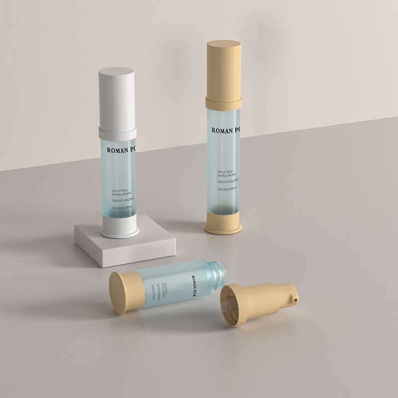 Flacone con pompa airless satinato da 15 ml 30 ml 1 oz Cilindro blu a forma sottile Cilindro alto Crema cosmetica Gel per lozione siero viso Gel fard Flacone con pompa airless satinato da 15 ml 30 ml 1 oz Cilindro blu a forma sottile Cilindro alto Crema cosmetica Gel per lozione siero viso Gel fard