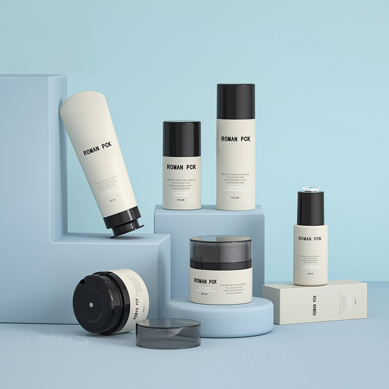 Barattoli di crema sottovuoto in plastica da 15 ml 30 ml 50 ml Bottiglia con pompa pressa airless Contenitore per imballaggio cosmetico per la cura della pelle Crema per il viso Lozione