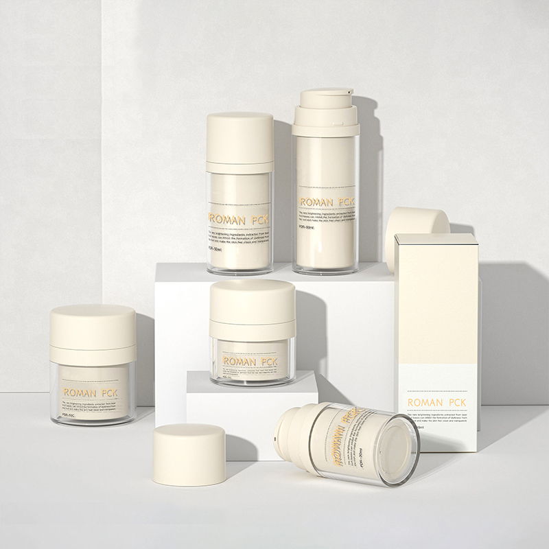 Flacone airless 30ml 50ml 50ml 100ml Flacone acrilico airless Cura della pelle Flacone pompa airless per cosmetici Crema solare Cura della pelle Fondotinta Lozione