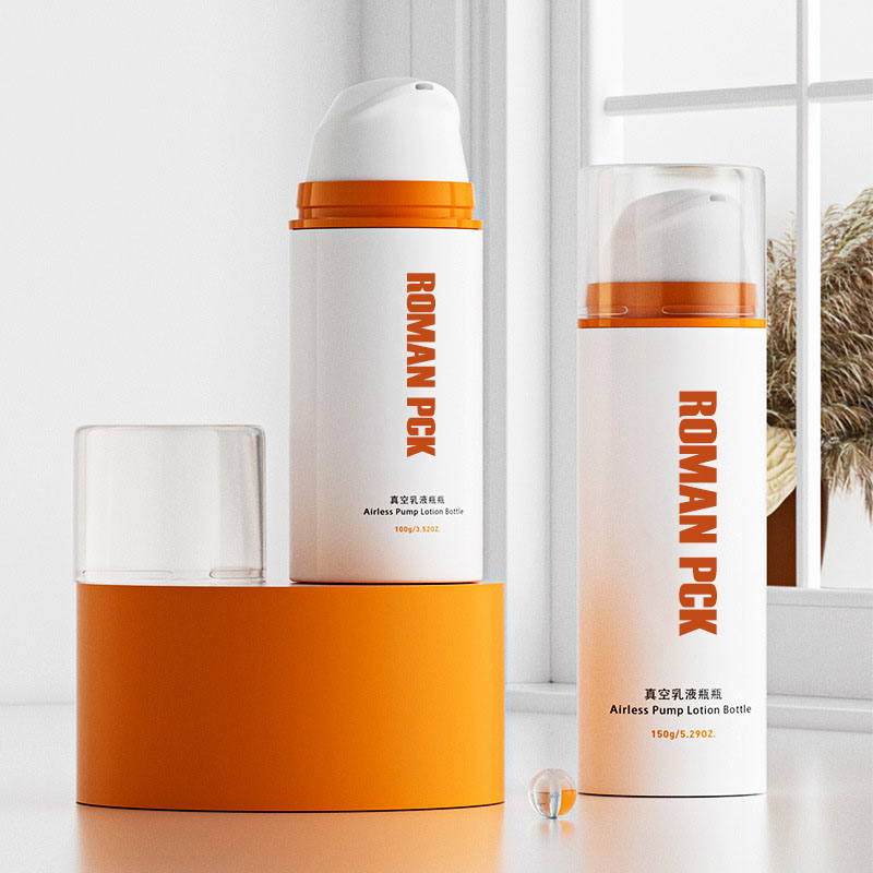 Flacone cosmetico airless Serie 30ml 50ml 100ml Flacone con pompa airless bianco Lozione per vuoto Essenza Crema per il viso Flacone airless