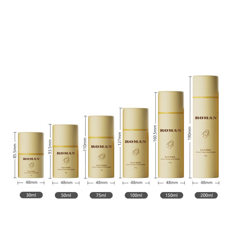 Vuoto fondotinta ricaricabile Primer Crema per il viso Crema per gli occhi Set di flaconi airless Bottiglie con pompa airless Confezione cosmetica di lusso Vuoto fondotinta ricaricabile Primer Crema per il viso Crema per gli occhi Set di flaconi airless Bottiglie con pompa airless Confezione cosmetica di lusso