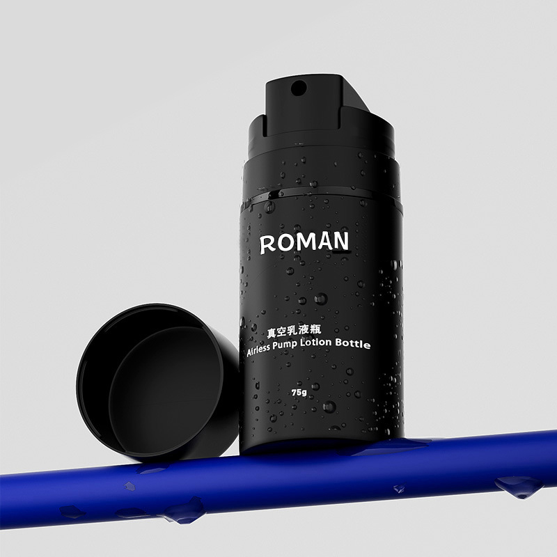 Bottiglia di lozione nera opaca 15ml 30ml 50ml 100ml 120ml 150ml Bottiglia senz'aria per pompa per essenza per la cura della pelle per imballaggio cosmetico Bottiglia di lozione nera opaca 15ml 30ml 50ml 100ml 120ml 150ml Bottiglia senz'aria per pompa per essenza per la cura della pelle per imballaggio cosmetico