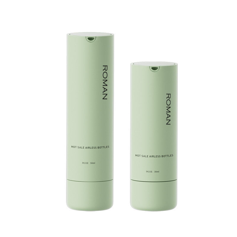 Flacone con pompa airless in plastica arancione da 15 ml 30 ml 50 ml in PP per quanto riguarda l'imballaggio del siero cosmetico per la cura della pelle della lozione crema Flacone con pompa airless in plastica arancione da 15 ml 30 ml 50 ml in PP per quanto riguarda l'imballaggio del siero cosmetico per la cura della pelle della lozione crema