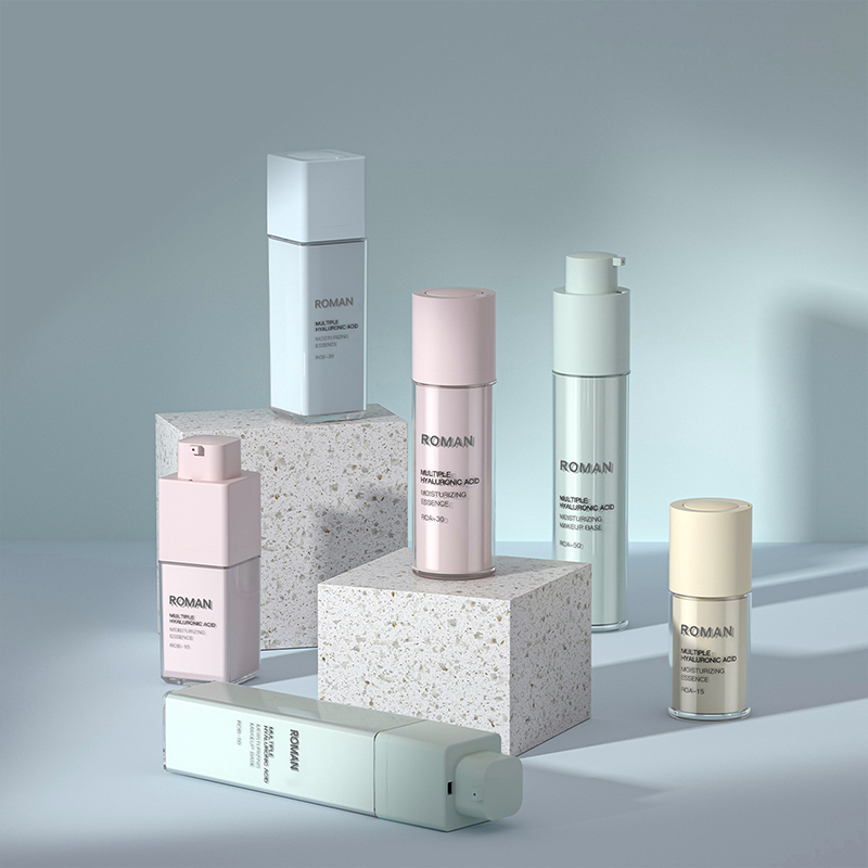 PET Corpo in plastica Doppia Essenza Lozione Crema Riparatrice Scrub Vuoto Airless Bottiglia Cosmetica 15ML 30ML 50ML Cosmetico