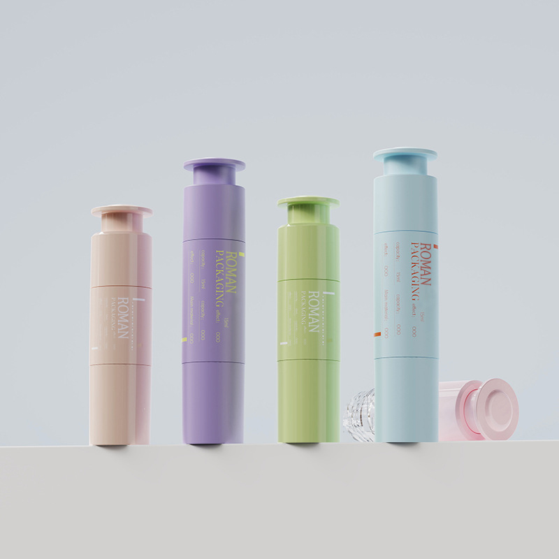 Siringa per imballaggio cosmetico da 10 ml 15 ml 20 ml Siringa per crema per gli occhi personalizzata Cosmetici Bottiglia airless per lozione di plastica portatile Siringa per imballaggio cosmetico da 10 ml 15 ml 20 ml Siringa per crema per gli occhi personalizzata Cosmetici Bottiglia airless per lozione di plastica portatile