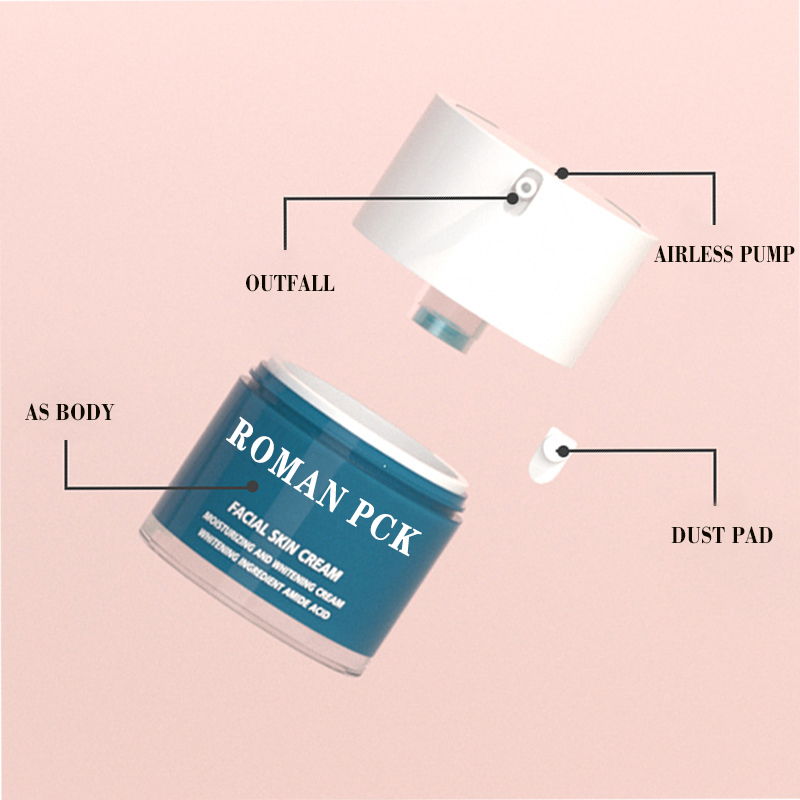 Barattolo senz'aria per crema per il viso in plastica per la cura della pelle da 15 g 30 g 30 ml 50 ml 100 ml con tappo AS per crema di siero all'essenza di lozione Barattolo senz'aria per crema per il viso in plastica per la cura della pelle da 15 g 30 g 30 ml 50 ml 100 ml con tappo AS per crema di siero all'essenza di lozione