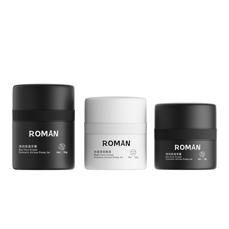 15ml 30ml 50ml Bianco Nero Doppia parete Vuota PP Plastica Ricarica Presse Airless Crema idratante Lozione Crema Bottiglia di siero con pompa 15ml 30ml 50ml Bianco Nero Doppia parete Vuota PP Plastica Ricarica Presse Airless Crema idratante Lozione Crema Bottiglia di siero con pompa