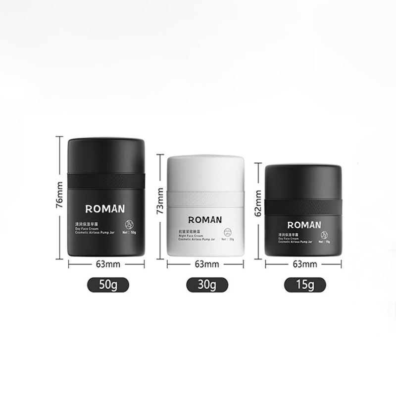 15ml 30ml 50ml Bianco Nero Doppia parete Vuota PP Plastica Ricarica Presse Airless Crema idratante Lozione Crema Bottiglia di siero con pompa 15ml 30ml 50ml Bianco Nero Doppia parete Vuota PP Plastica Ricarica Presse Airless Crema idratante Lozione Crema Bottiglia di siero con pompa