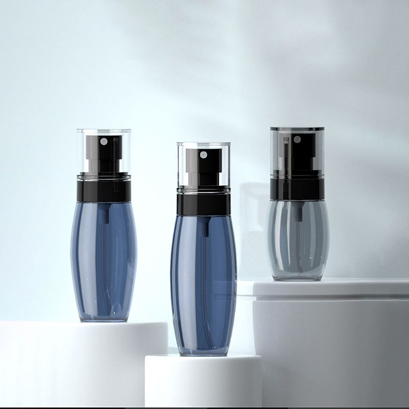 40ml 60ml 80ml Nero Crema solare Nebbia Spray Bottiglia Spruzzatore di profumo per il corpo Contenitore di plastica Bottiglia per polvere per capelli