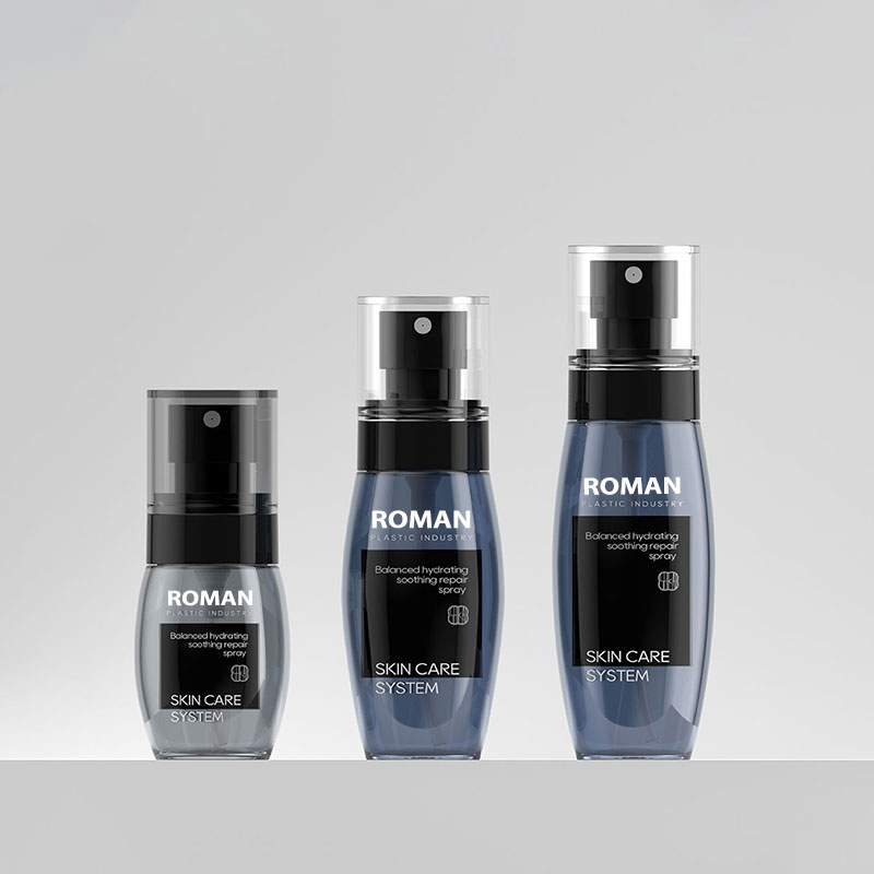 40ml 60ml 80ml Nero Crema solare Nebbia Spray Bottiglia Spruzzatore di profumo per il corpo Contenitore di plastica Bottiglia per polvere per capelli