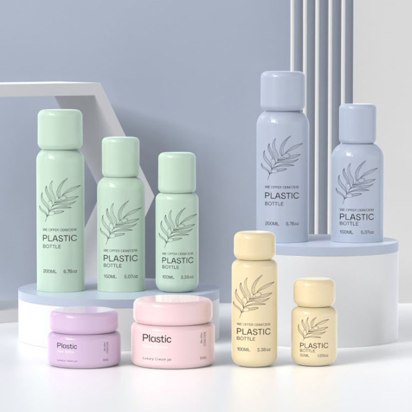 Flacone cosmetico in plastica PET da 50 ml 100 ml 120 ml 150 ml 200 ml per protezione solare disinfettante umidità nebbia spray profumo olio essenziale uso Flacone cosmetico in plastica PET da 50 ml 100 ml 120 ml 150 ml 200 ml per protezione solare disinfettante umidità nebbia spray profumo olio essenziale uso