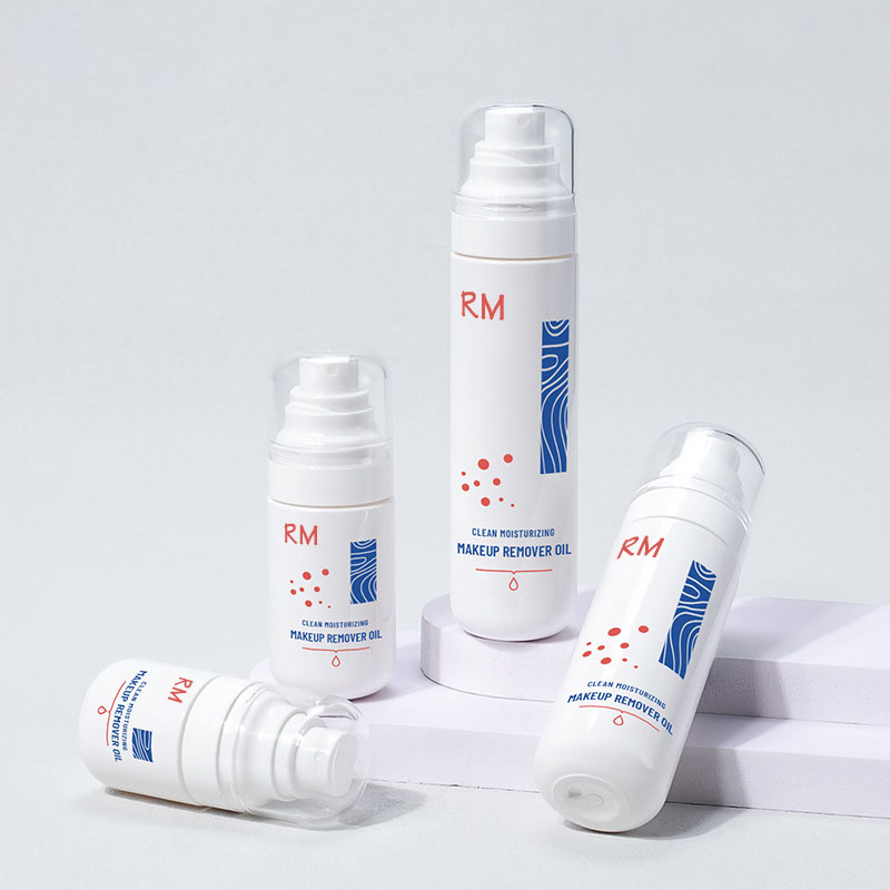 Flacone spray per nebulizzazione toner viso corpo PET vuoto in plastica bianca per olio detergente cosmetico da 50 ml 80 ml 100 ml