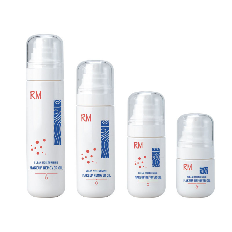 Flacone spray per nebulizzazione toner viso corpo PET vuoto in plastica bianca per olio detergente cosmetico da 50 ml 80 ml 100 ml