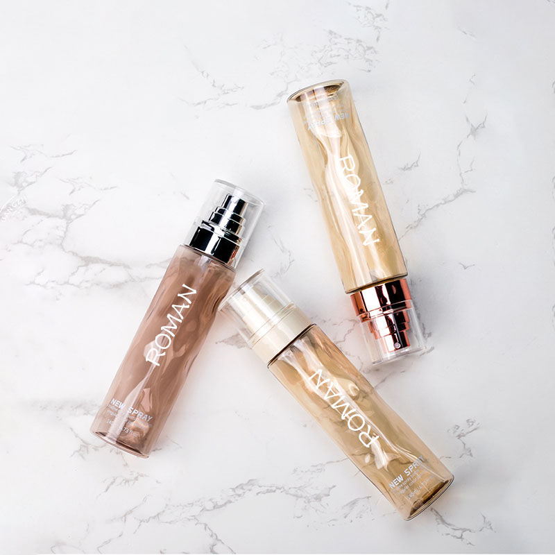 Flaconi di toner spray in plastica cosmetica trasparente rotonda Vuoti 100 ml 120 ml Fondotinta Lozione per il corpo con flacone per pompa siero oro argento Flaconi di toner spray in plastica cosmetica trasparente rotonda Vuoti 100 ml 120 ml Fondotinta Lozione per il corpo con flacone per pompa siero oro argento