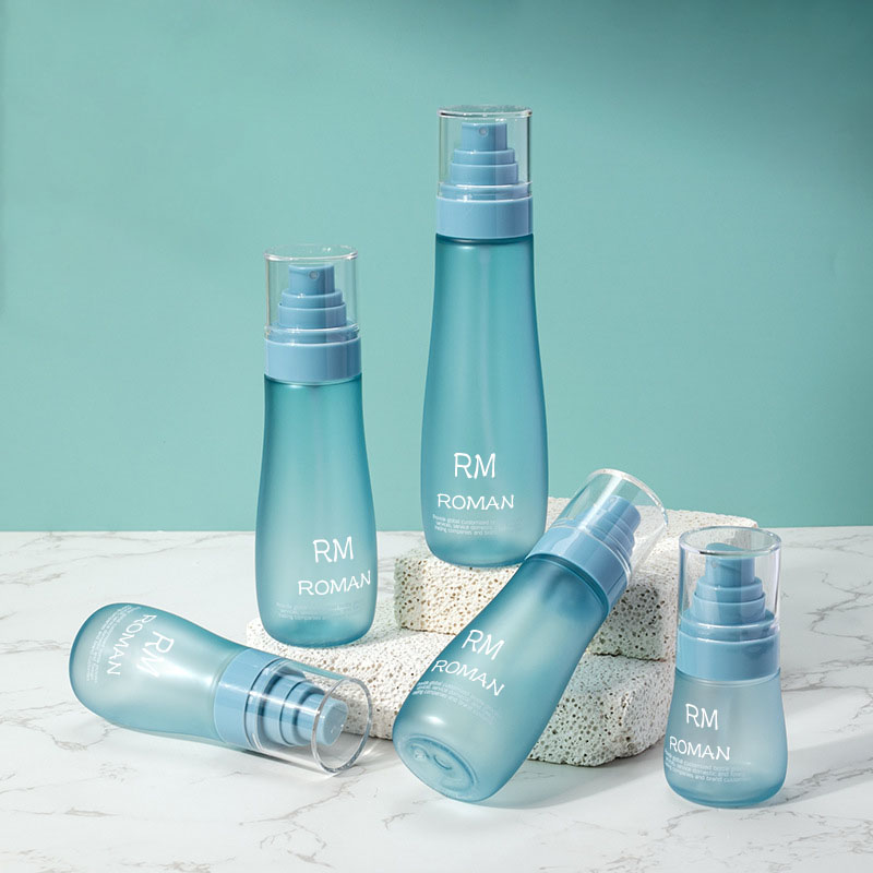 Flacone di plastica per lozione di siero per la cura della pelle della spalla rotonda Flacone cosmetico da 150 ml 120 ml 100 ml 80 ml 50 ml con pompa spray Flacone di plastica per lozione di siero per la cura della pelle della spalla rotonda Flacone cosmetico da 150 ml 120 ml 100 ml 80 ml 50 ml con pompa spray