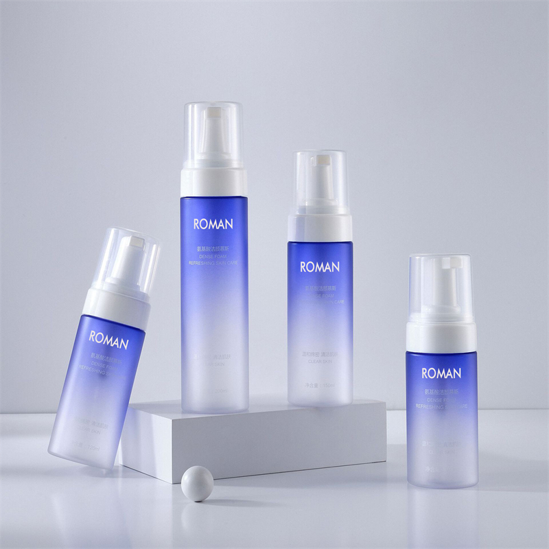 100ml 120ml 150ml 200ml PET sfumato colore blu schiuma dispenser di sapone liquido pompa schiumogena bottiglia gel doccia bottiglia per lavaggio a mano forniture per il bagno 100ml 120ml 150ml 200ml PET sfumato colore blu schiuma dispenser di sapone liquido pompa schiumogena bottiglia gel doccia bottiglia per lavaggio a mano forniture per il bagno