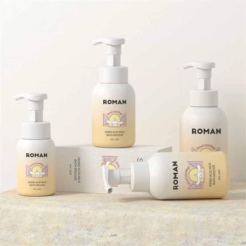 Bottiglia di sapone in schiuma per imballaggio shampoo per baby shower da 200 ml 300 ml 400 ml 500 ml con pompa per bambini Bottiglia di sapone in schiuma per imballaggio shampoo per baby shower da 200 ml 300 ml 400 ml 500 ml con pompa per bambini