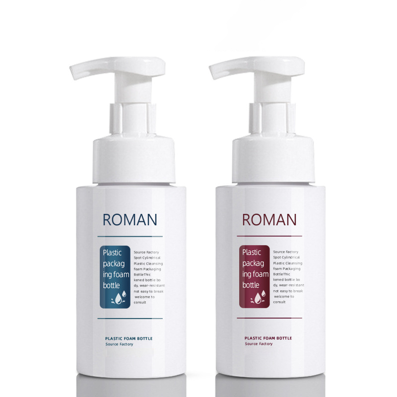 Bottiglia di plastica per pompa di schiuma detergente disinfettante per le mani rotonda carina in plastica 200ml 300ml 500ml Dimensioni per l'imballaggio di shampoo detergente viso Bottiglia di plastica per pompa di schiuma detergente disinfettante per le mani rotonda carina in plastica 200ml 300ml 500ml Dimensioni per l'imballaggio di shampoo detergente viso