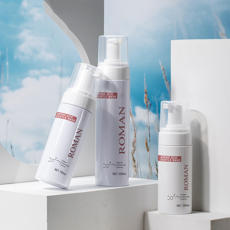 Bottiglia di sapone per le mani in schiuma detergente schiumogeno delicato in plastica Bottiglia di schiuma detergente per la cura della pelle del viso 100ML 120ML 150ML 200ML