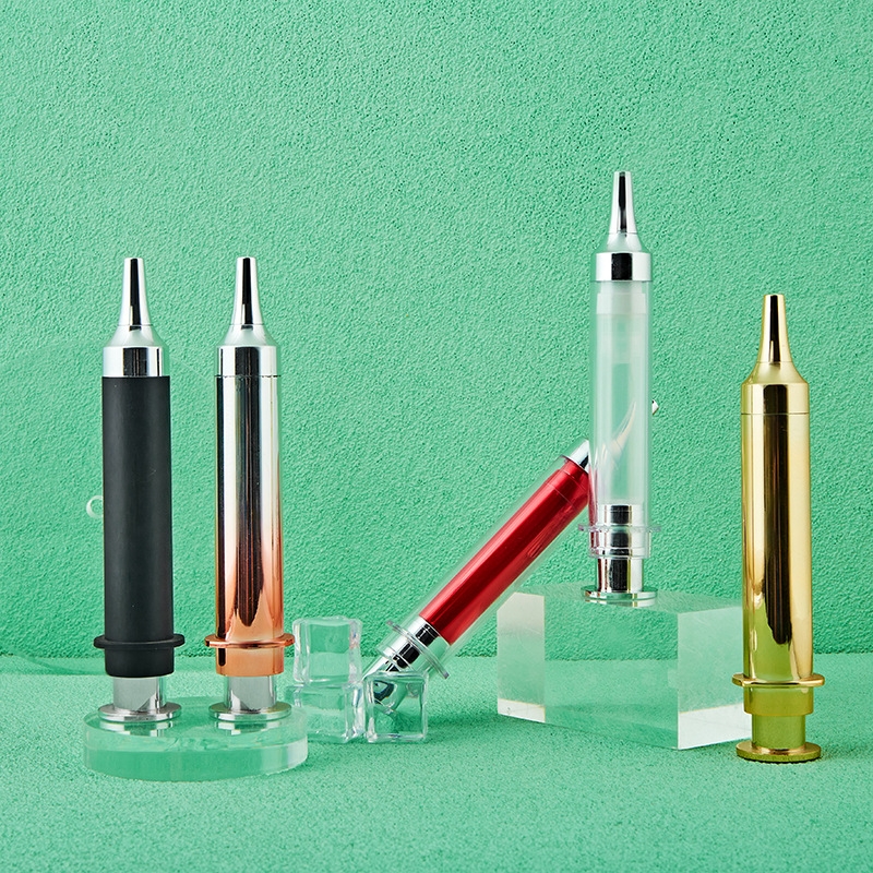 Bottiglia airless a forma di siringa per crema cosmetica per siero per occhi da 10 ml 15 ml 20 ml Bottiglia airless a forma di siringa per crema cosmetica per siero per occhi da 10 ml 15 ml 20 ml