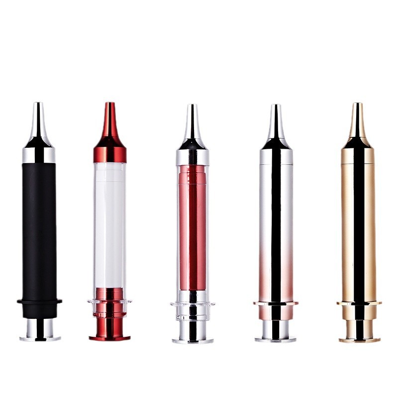 Bottiglia airless a forma di siringa per crema cosmetica per siero per occhi da 10 ml 15 ml 20 ml Bottiglia airless a forma di siringa per crema cosmetica per siero per occhi da 10 ml 15 ml 20 ml