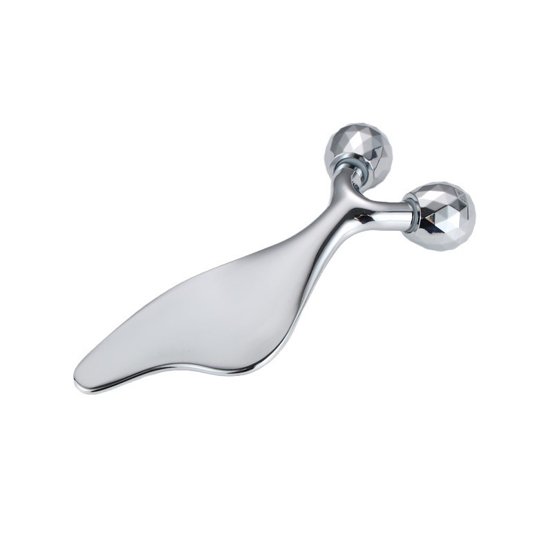 Strumento per massaggio per la cura della pelle Rullo facciale in lega di zinco Strumento per massaggio per la cura della pelle Rullo facciale in lega di zinco