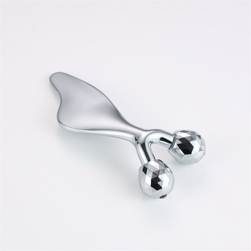 Strumento per massaggio per la cura della pelle Rullo facciale in lega di zinco Strumento per massaggio per la cura della pelle Rullo facciale in lega di zinco