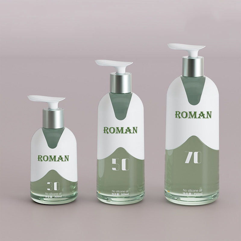 Bottiglie dispenser per pompa di sapone per lozione per lavaggio a mano in plastica PET da 300 ml 500 ml 700 ml con liquido riutilizzabile