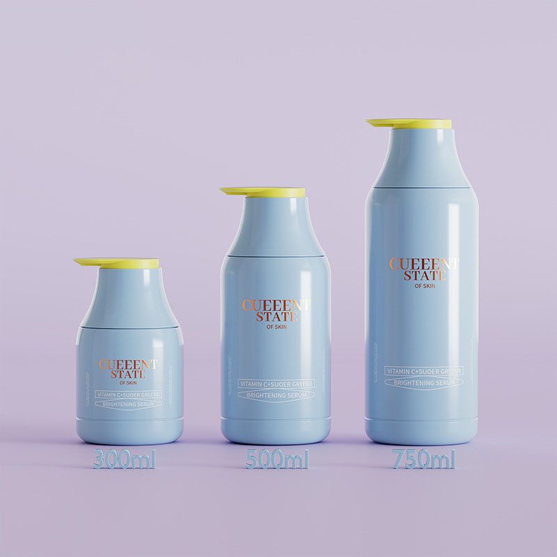 Bottiglie di shampoo in plastica rossa blu grigia da 300 ml 500 ml 750 ml Bottiglie di gel doccia Bottiglie di lozione per balsamo