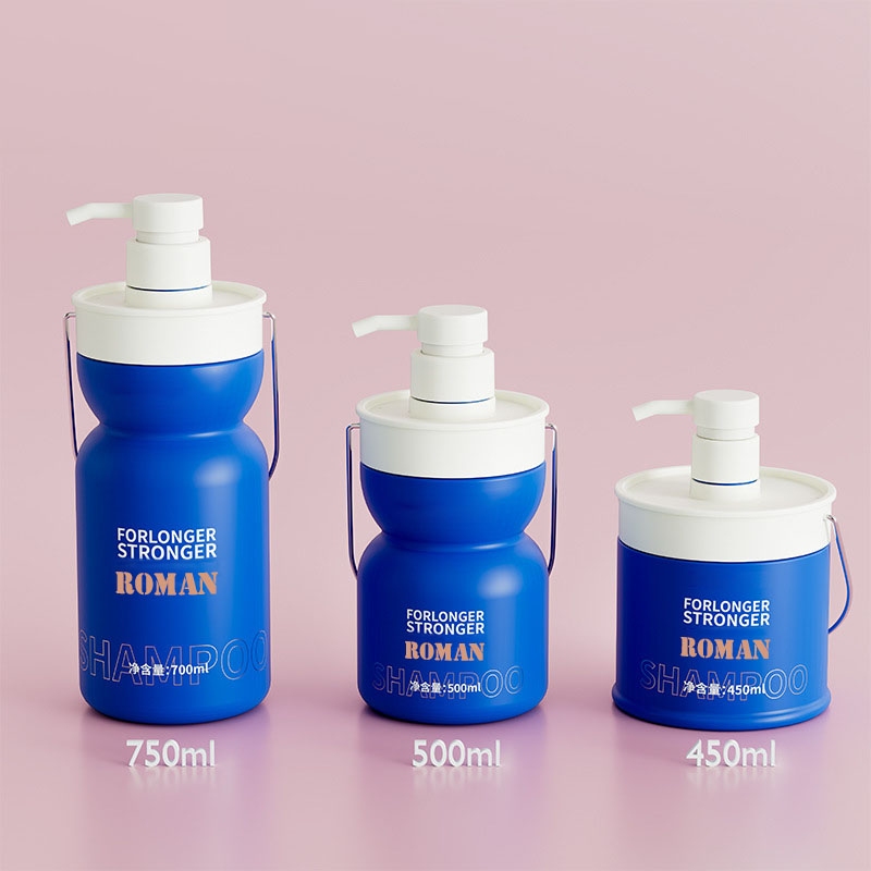 450ml 500ml 750ml Bottiglia di lozione vuota per animali domestici in plastica Shampoo e balsamo per olio per capelli per bambini Contenitore cosmetico Bottiglie di shampoo per bambini