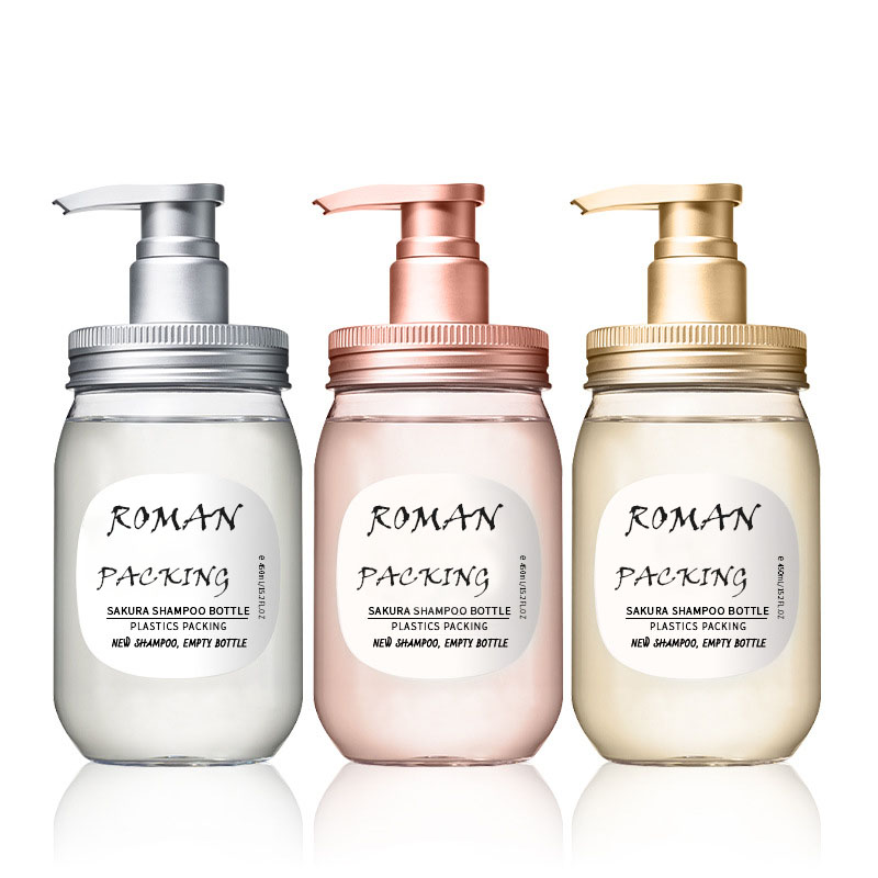 PET 450ml Bottiglia di profumo per il lavaggio del corpo Bottiglia di lozione all'anice stellato Bottiglia di shampoo per amminoacidi giapponesi Materiale del pacchetto di balsamo PET 450ml Bottiglia di profumo per il lavaggio del corpo Bottiglia di lozione all'anice stellato Bottiglia di shampoo per amminoacidi giapponesi Materiale del pacchetto di balsamo