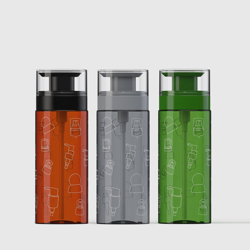 Bottiglie di plastica con dispenser a pompa, a prova di perdite, grande cilindro ambrato trasparente vuoto, ricaricabile per shampoo, balsamo per capelli, lozioni, oli Bottiglie di plastica con dispenser a pompa, a prova di perdite, grande cilindro ambrato trasparente vuoto, ricaricabile per shampoo, balsamo per capelli, lozioni, oli