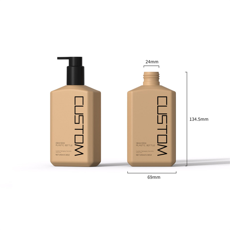 Flacone per pompa per lozione per il corpo a mano per spalla piatta obliqua smerigliata da 250 ml Flacone per gel doccia per shampoo per bambini da 250 ml Flacone per pompa per lozione per il corpo a mano per spalla piatta obliqua smerigliata da 250 ml Flacone per gel doccia per shampoo per bambini da 250 ml