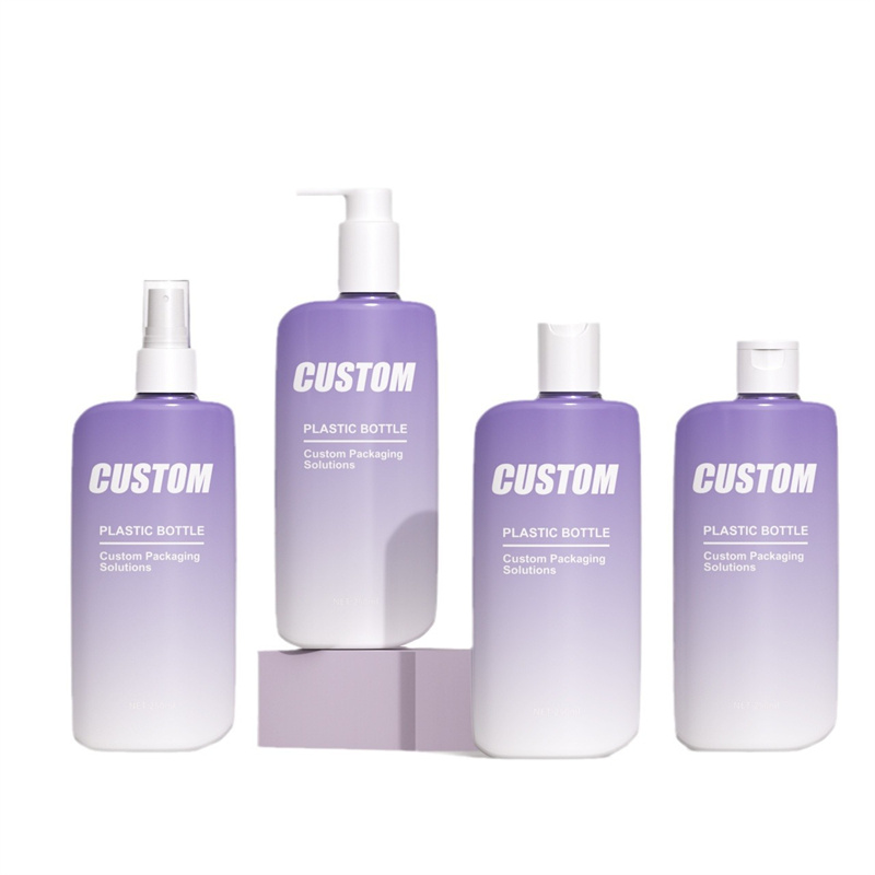 Bottiglia di crema da massaggio idratante piatta da 250 ml Bottiglia di shampoo per gel doccia detergente viso per lozione per il corpo per protezione solare Bottiglia di crema da massaggio idratante piatta da 250 ml Bottiglia di shampoo per gel doccia detergente viso per lozione per il corpo per protezione solare