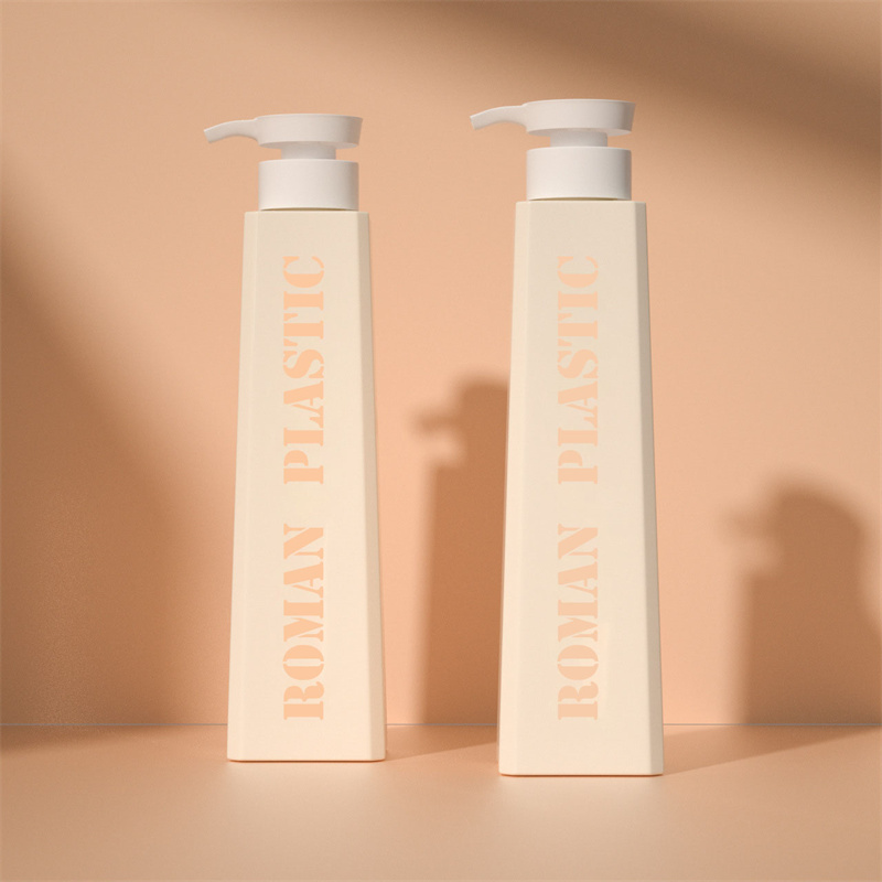 Bottiglia di lozione crema toner trapezoidale per shampoo doccia gel balsamo per lozione dalla forma squisita per la cura della casa