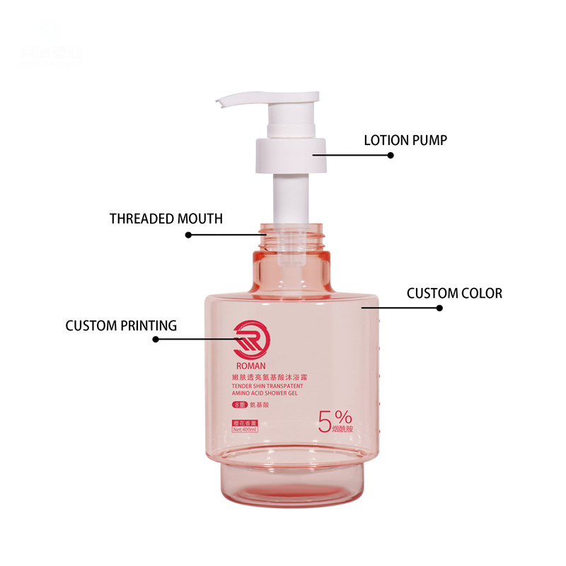 Nuovo arrivo Premium Pink 250ml 300ml 400ml Opaco trasparente vuoto rotondo di lusso per la cura della pelle Olio per il corpo Siero per il viso Pompa e bottiglia di lozione con imballaggio Nuovo arrivo Premium Pink 250ml 300ml 400ml Opaco trasparente vuoto rotondo di lusso per la cura della pelle Olio per il corpo Siero per il viso Pompa e bottiglia di lozione con imballaggio