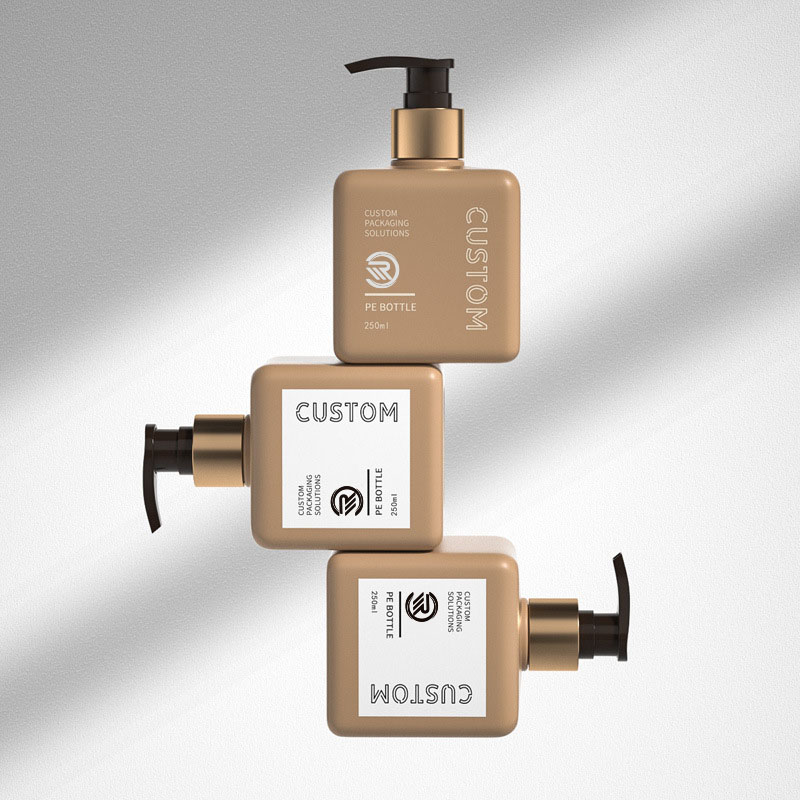 Bottiglie di olio di burro per il corpo di shampoo per la cura della pelle quadrate in plastica riciclata popolare PET dimensioni 150ml 200ml 250ml con serigrafia Bottiglie di olio di burro per il corpo di shampoo per la cura della pelle quadrate in plastica riciclata popolare PET dimensioni 150ml 200ml 250ml con serigrafia