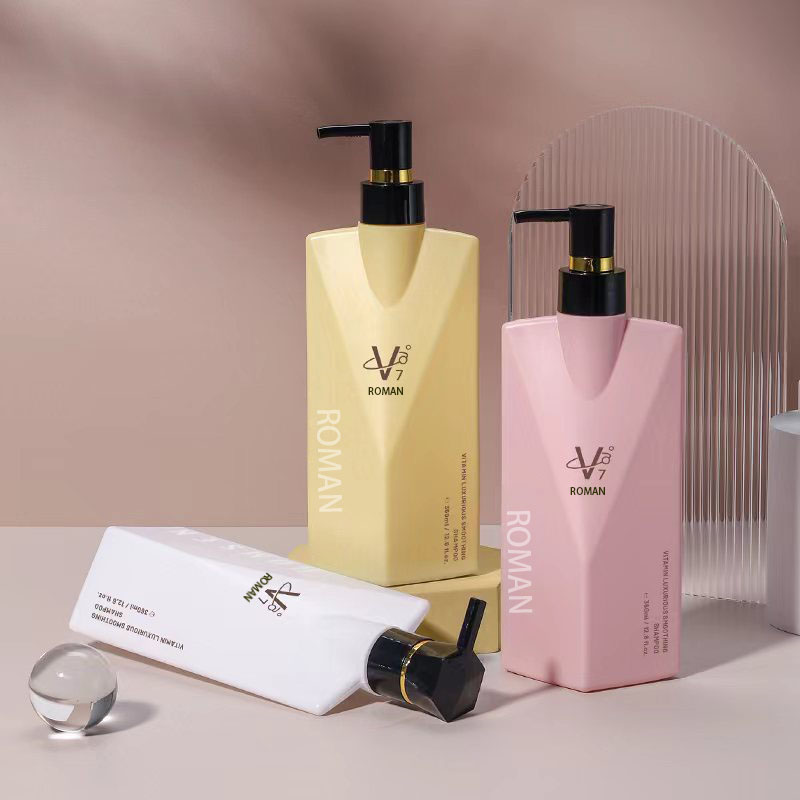 Bottiglie dispenser per shampoo e balsamo premium ricaricabili vuote addensate da 350 ml in plastica Imballaggio per la cura della pelle per crema per il viso Bottiglie dispenser per shampoo e balsamo premium ricaricabili vuote addensate da 350 ml in plastica Imballaggio per la cura della pelle per crema per il viso