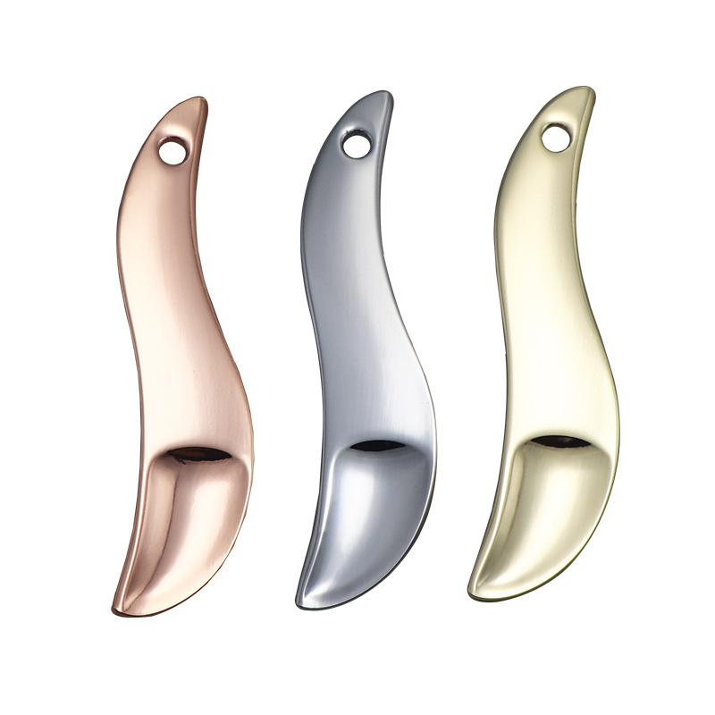 Spatola per trucco di bellezza Mini piccola paletta per crema viso per occhi Maschera Cucchiaio cosmetico in metallo dorato