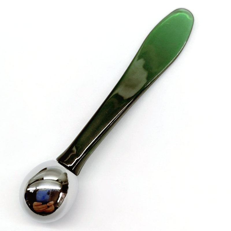 Rullo per massaggio alla crema per gli occhi Cucchiaio per trucco viso per il viso Spatola per cosmetici in mini metallo in oro rosa in acciaio inossidabile Rullo per massaggio alla crema per gli occhi Cucchiaio per trucco viso per il viso Spatola per cosmetici in mini metallo in oro rosa in acciaio inossidabile